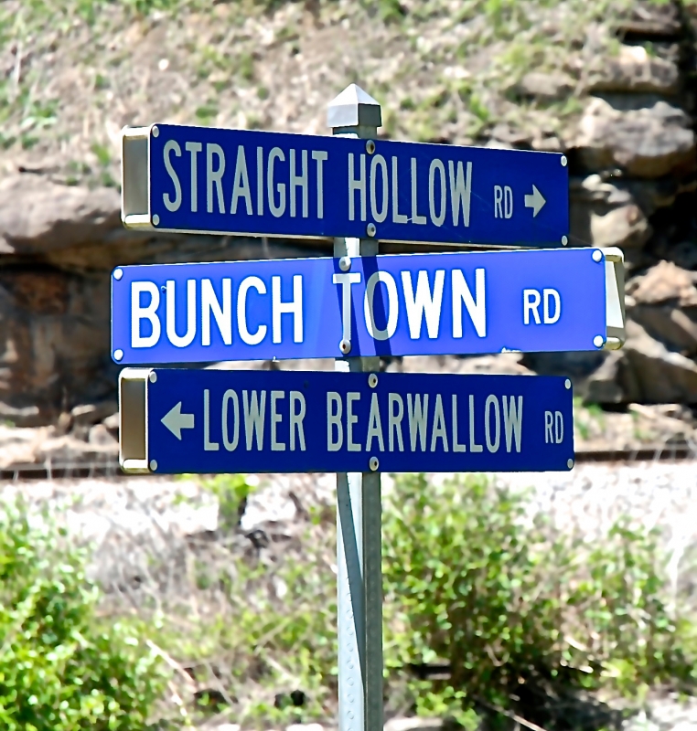 Road Sign in Dante, Virginia